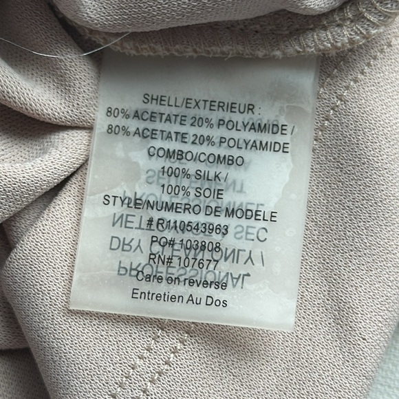 NWT Alic & Olivia dress size 4 cream nude bodycon mini dress - Picture 9 of 10